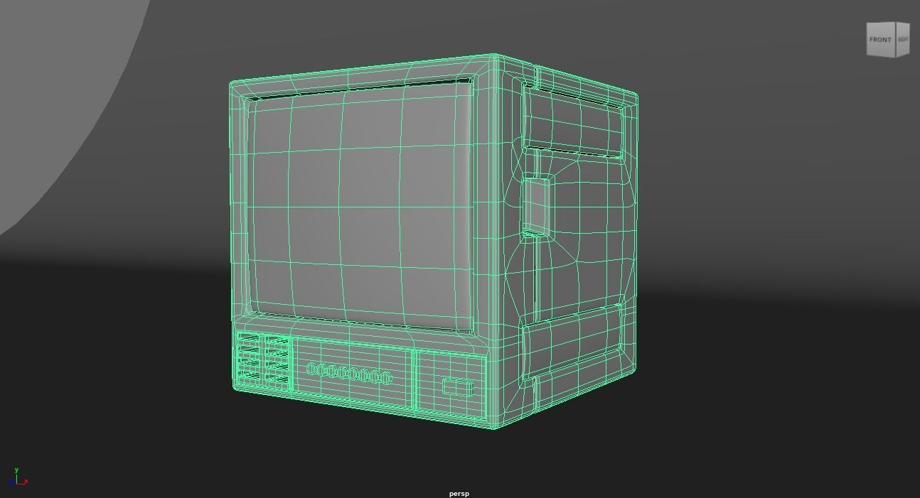 Old Monitor 3D model_3