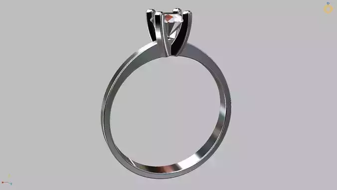 Solitaire Ring 5 00mm Gem