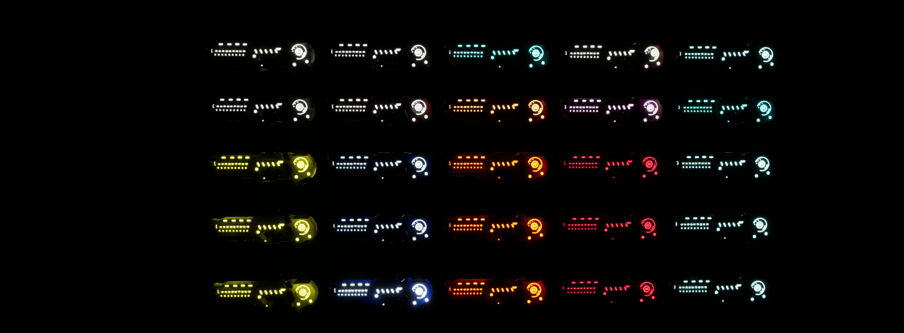 Modular Sci-Fi Explosive Weapon Low-poly 3D model_10