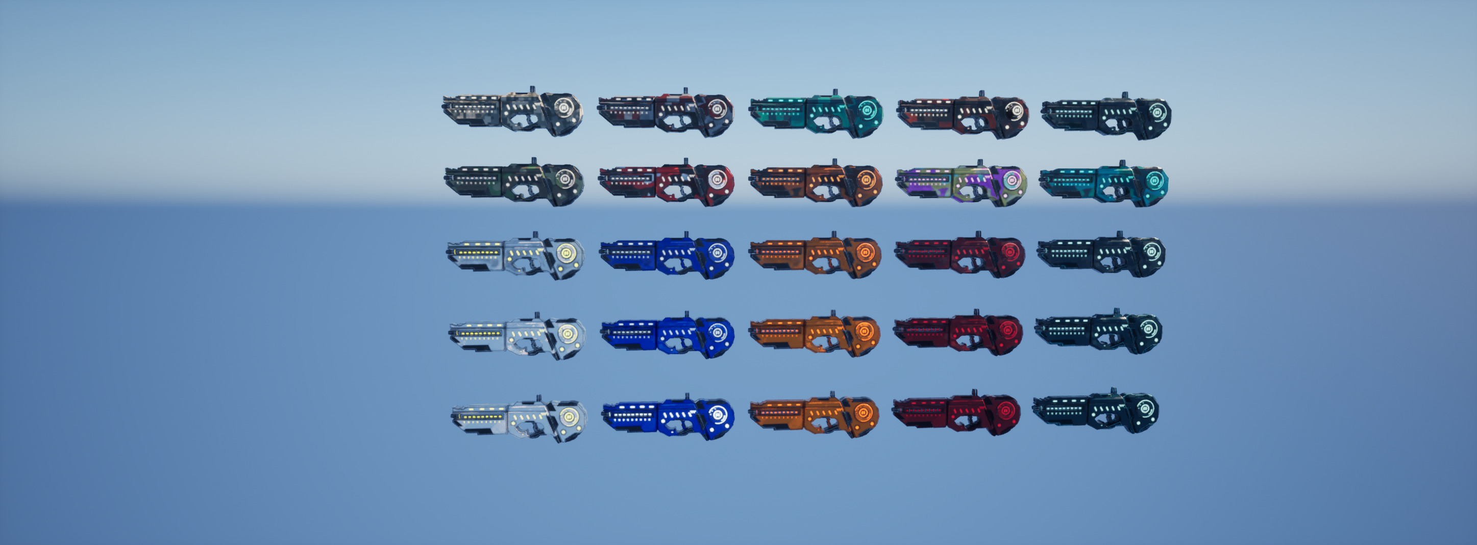 Modular Sci-Fi Explosive Weapon Low-poly 3D model_8