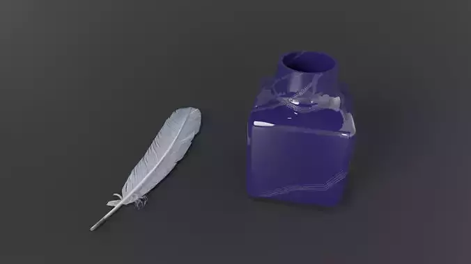 Ink pot and Quill