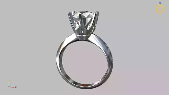 Solitaire Ring 8 50mm Gem