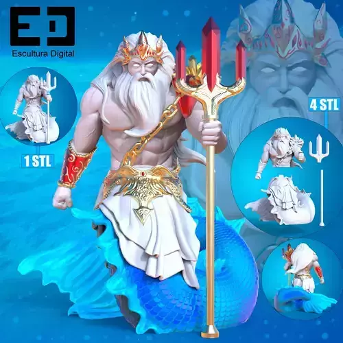 Poseidon 3D print model