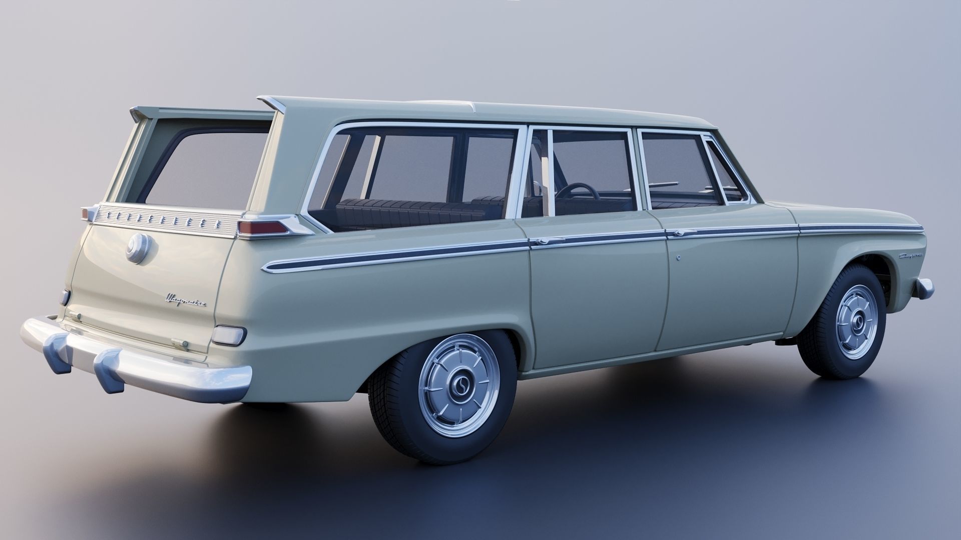 Studebaker Daytona Wagonaire 1964 3D print model_29