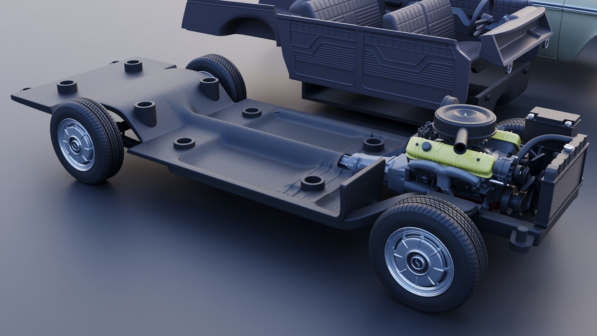 Studebaker Daytona Wagonaire 1964 3D print model_22