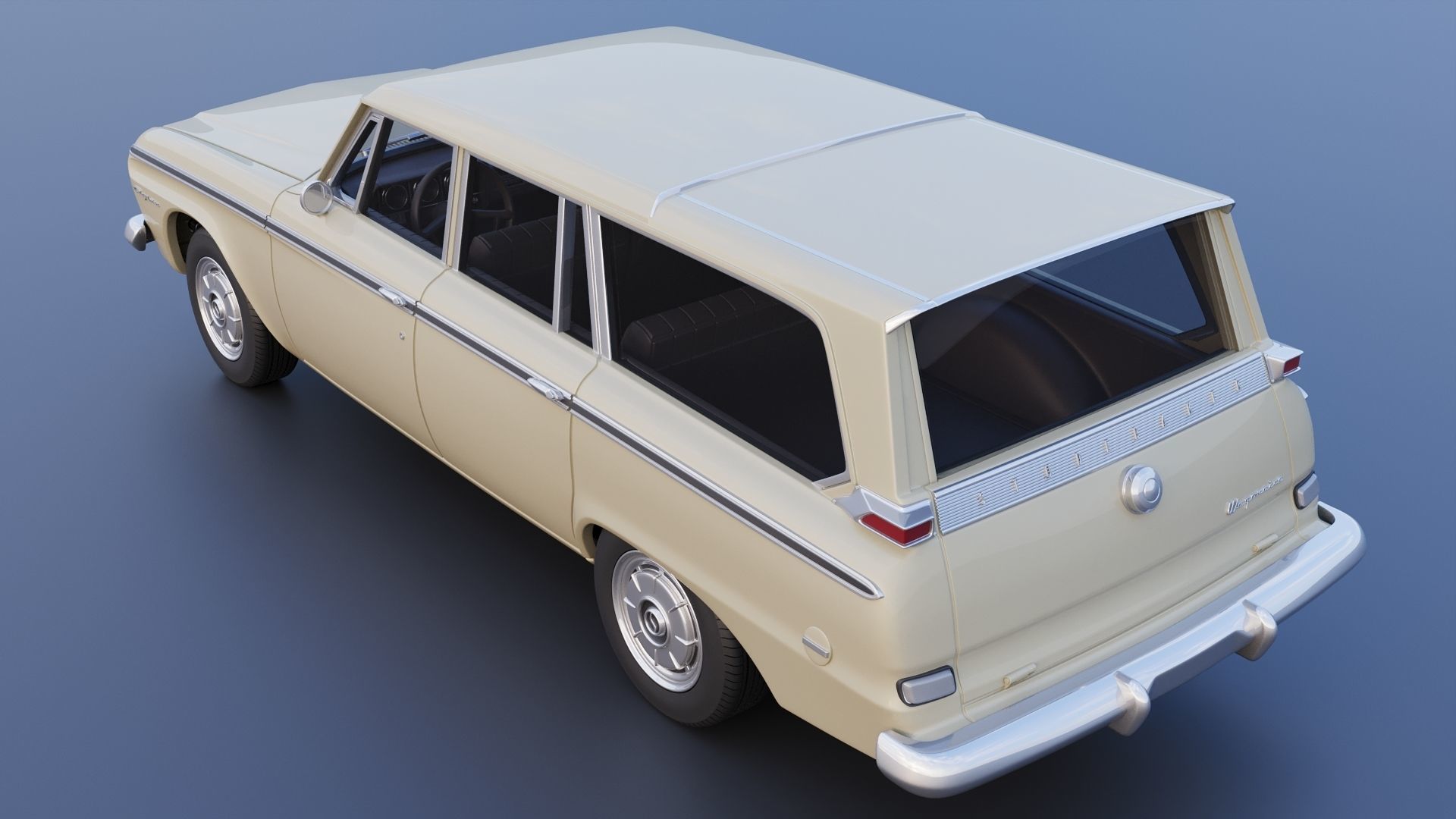 Studebaker Daytona Wagonaire 1964 3D print model_25
