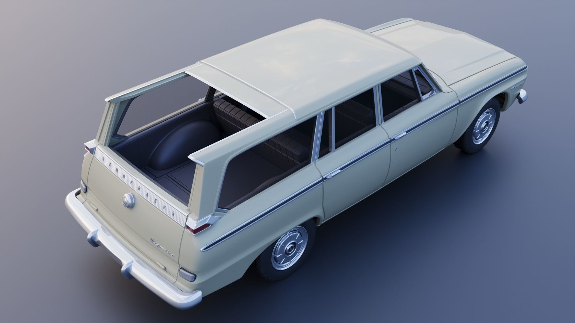 Studebaker Daytona Wagonaire 1964 3D print model_28