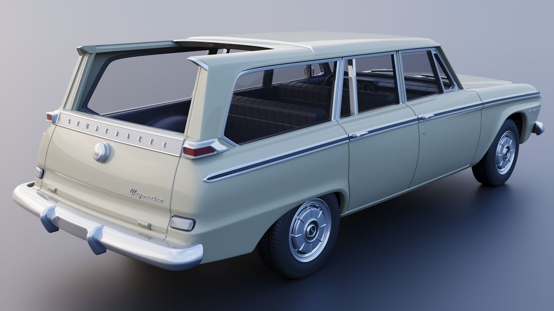 Studebaker Daytona Wagonaire 1964 3D print model_27