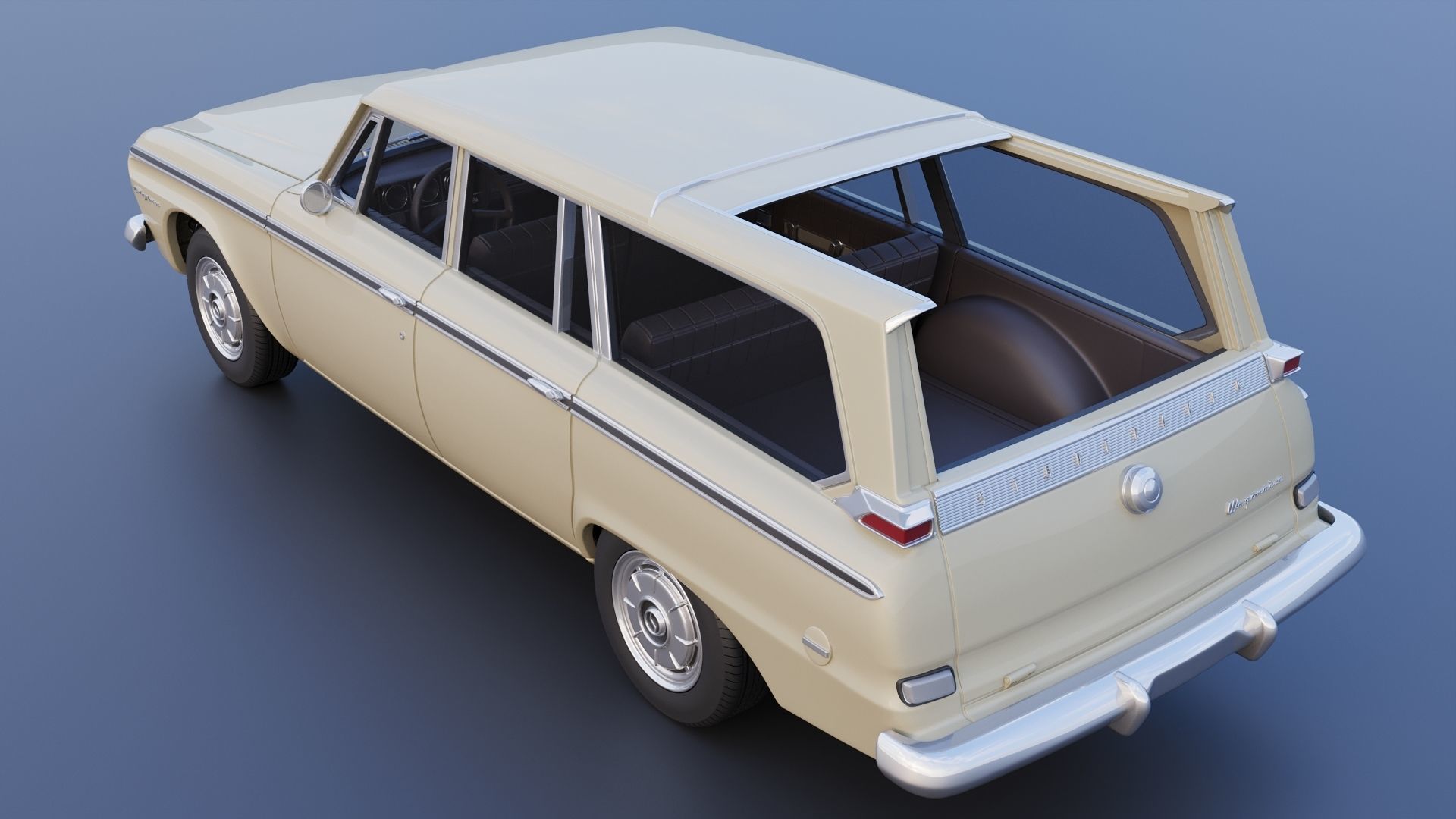 Studebaker Daytona Wagonaire 1964 3D print model_26