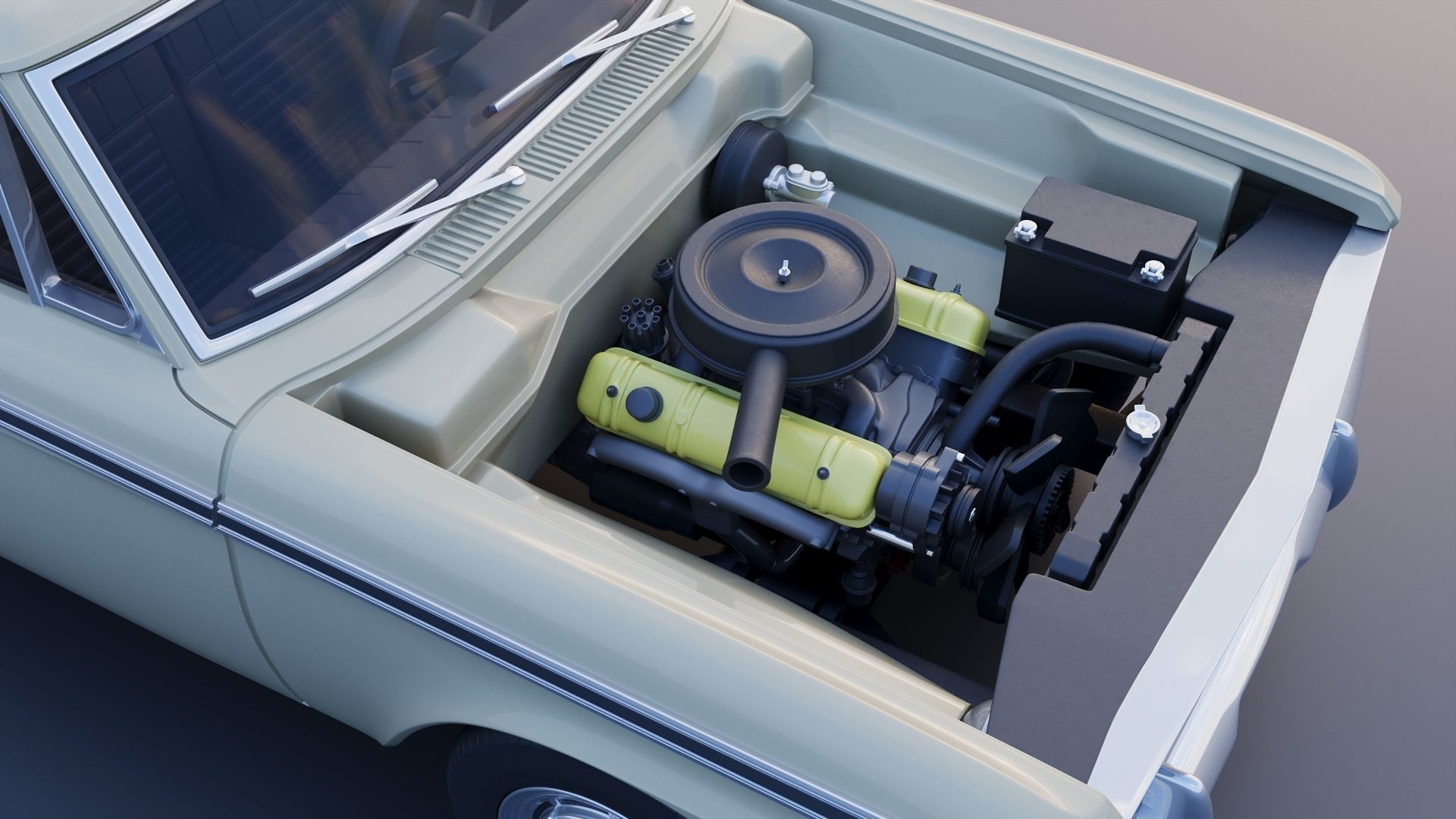 Studebaker Daytona Wagonaire 1964 3D print model_10