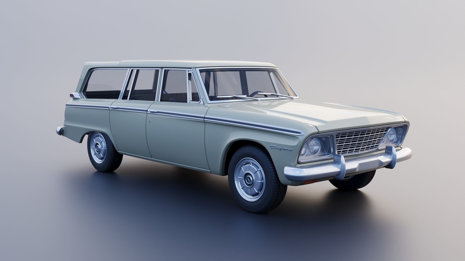 Studebaker Daytona Wagonaire 1964 3D print model_7