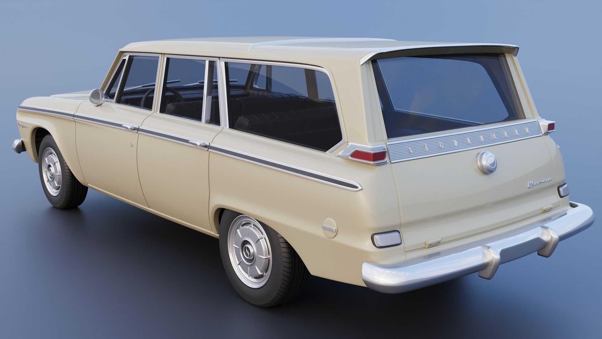 Studebaker Daytona Wagonaire 1964 3D print model_24