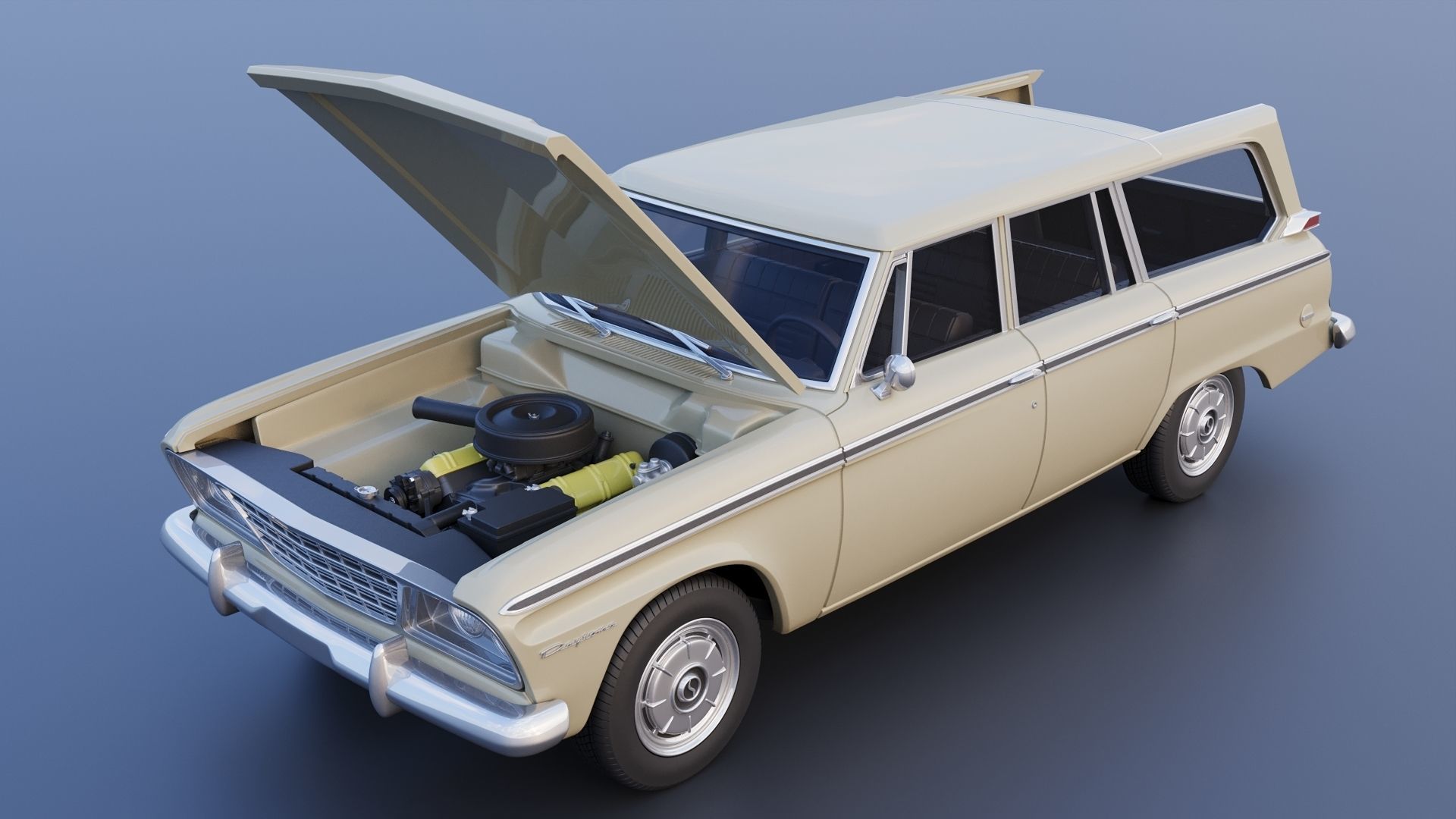 Studebaker Daytona Wagonaire 1964 3D print model_8