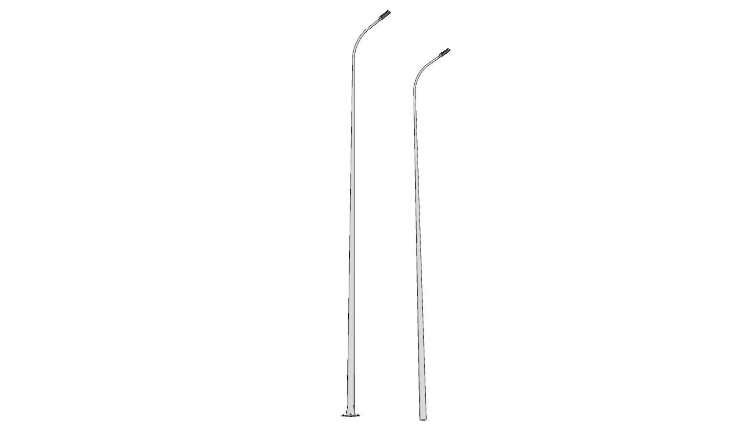 Light Pole - Lamp Post 17 3D model_1