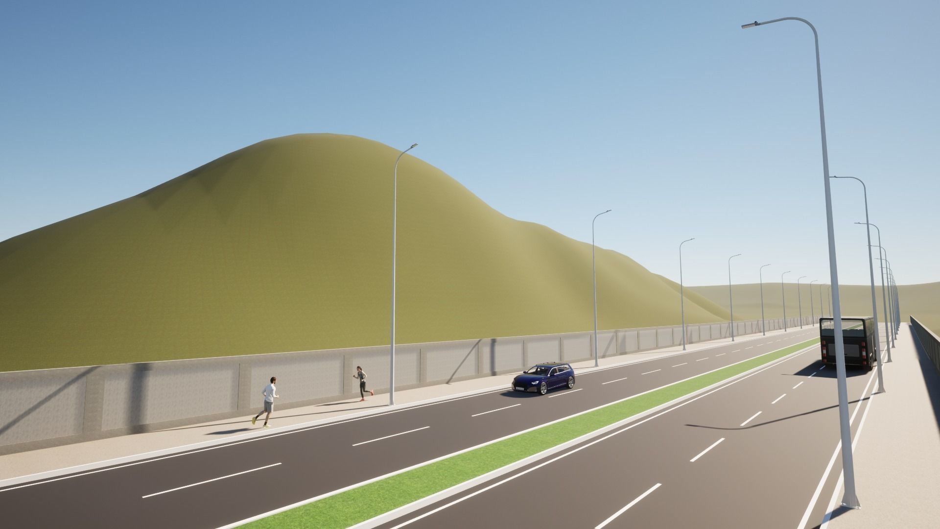 Light Pole - Lamp Post 17 3D model_8