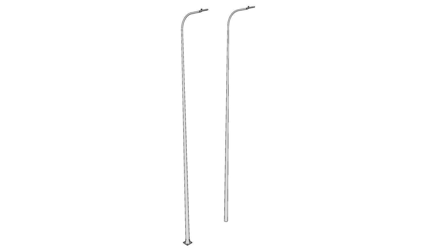 Light Pole - Lamp Post 17 3D model_3