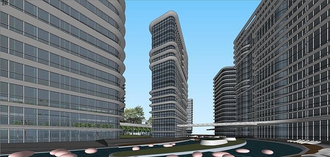Shanghai Yangpu first comprehensive project bid plan Bai Tao 3D model 7