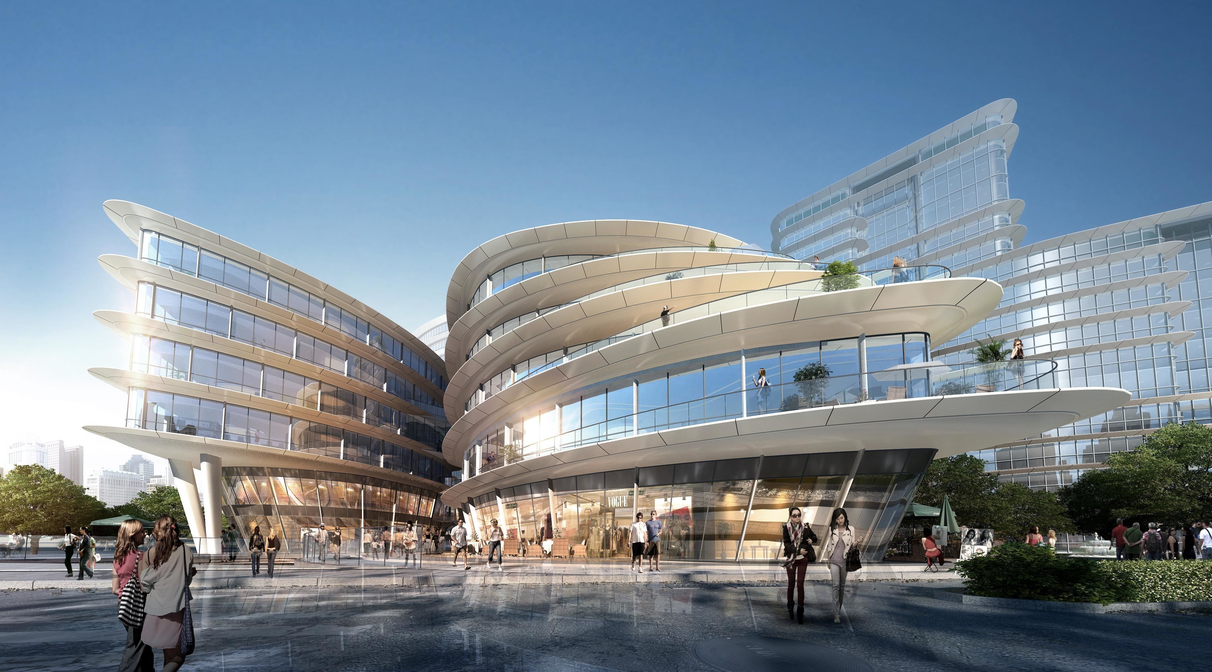 Shanghai Yangpu first comprehensive project bid plan Bai Tao 3D model_7