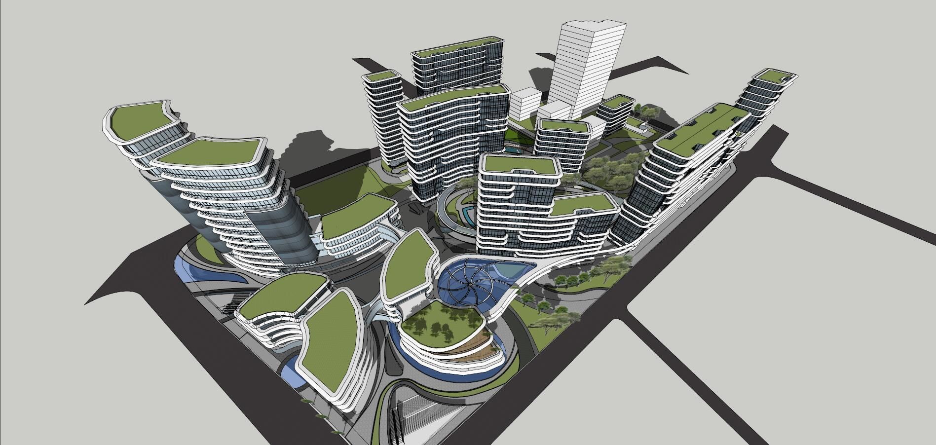 Shanghai Yangpu first comprehensive project bid plan Bai Tao 3D model_13