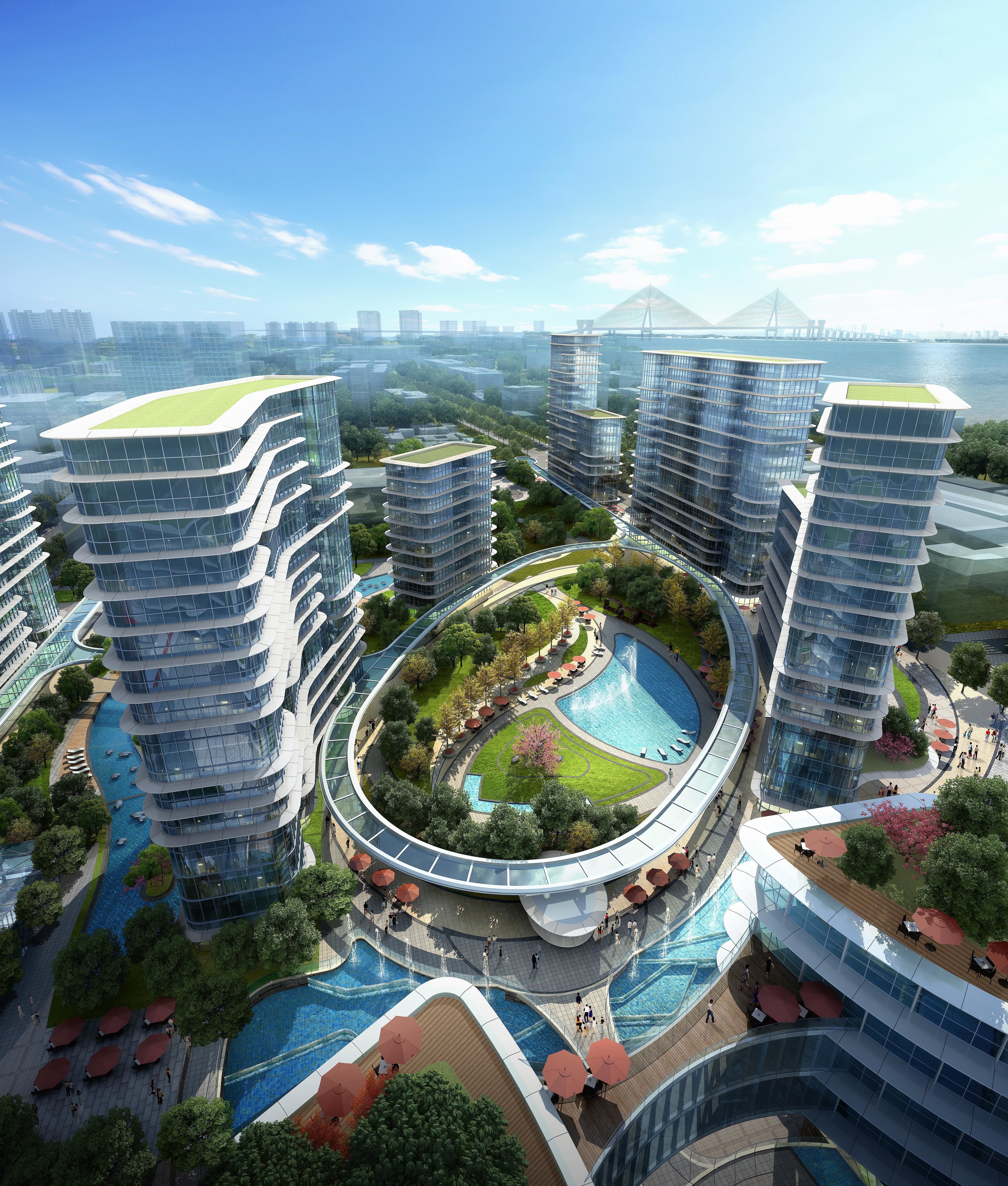 Shanghai Yangpu first comprehensive project bid plan Bai Tao 3D model_12
