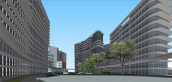 Shanghai Yangpu first comprehensive project bid plan Bai Tao 3D model 6