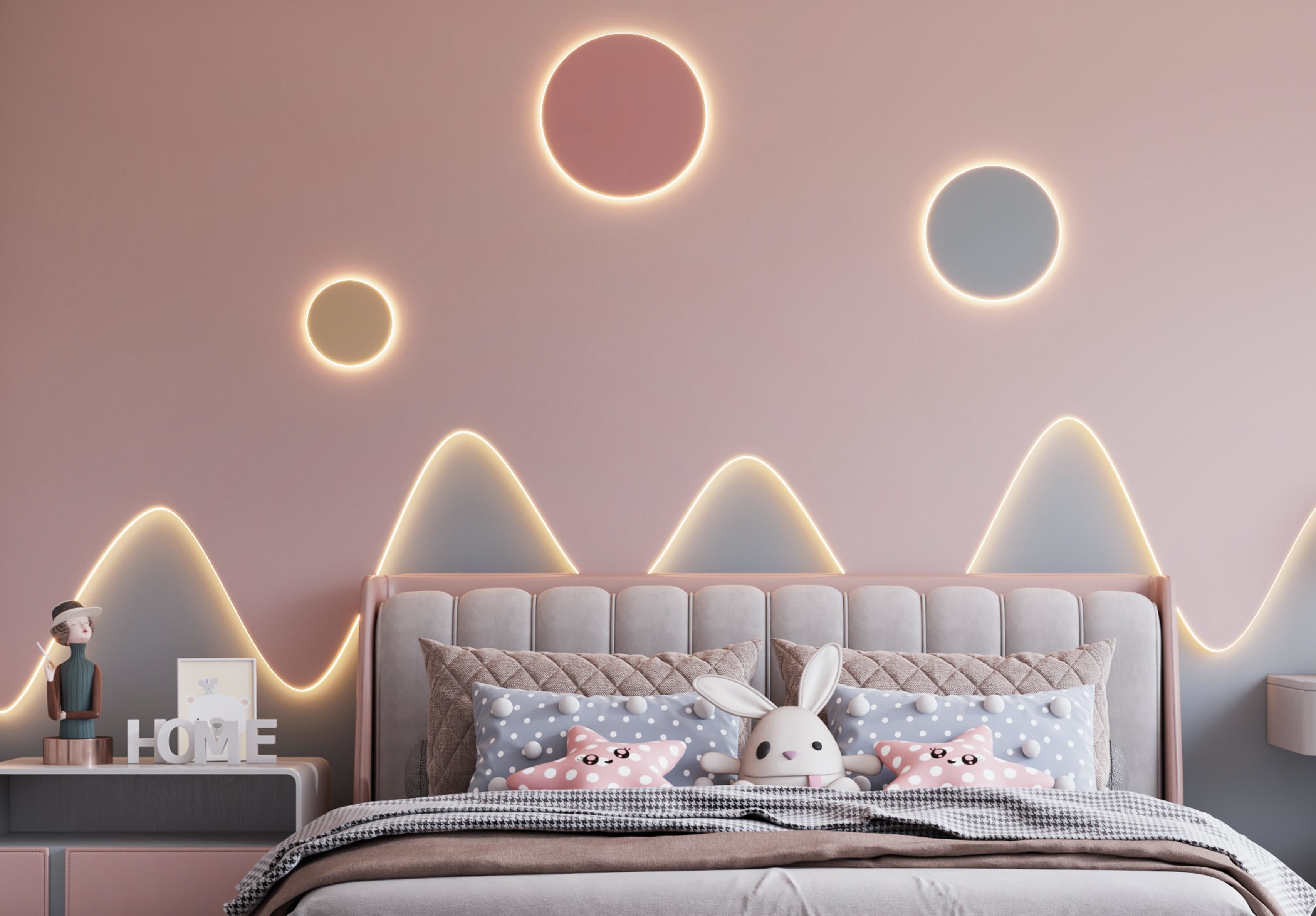 Room Girls Modern 3D model_4