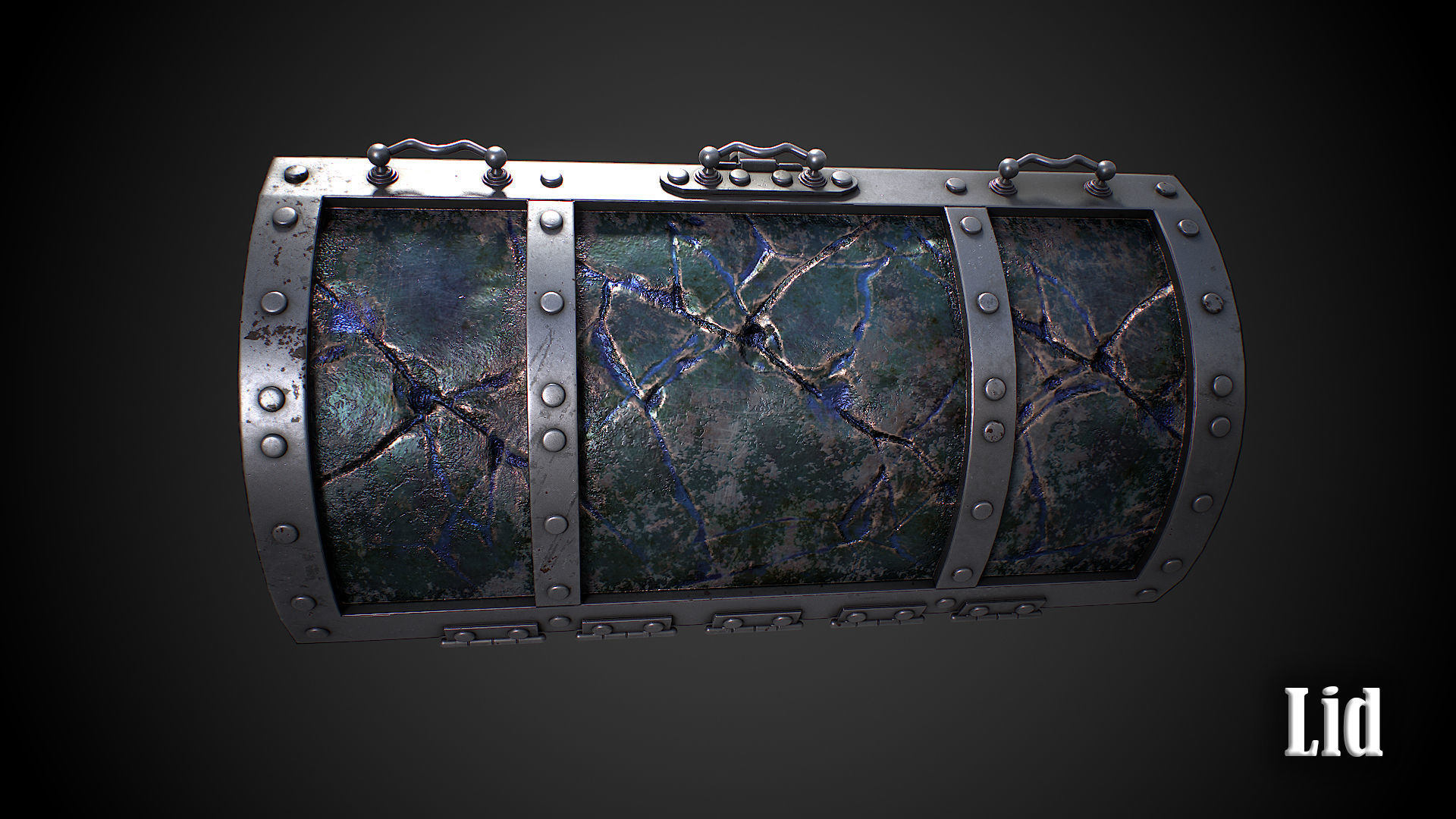 Chest vampire with coins 3D model Low-poly 3D model_14