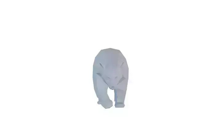 Low Poly Bear 3D print model