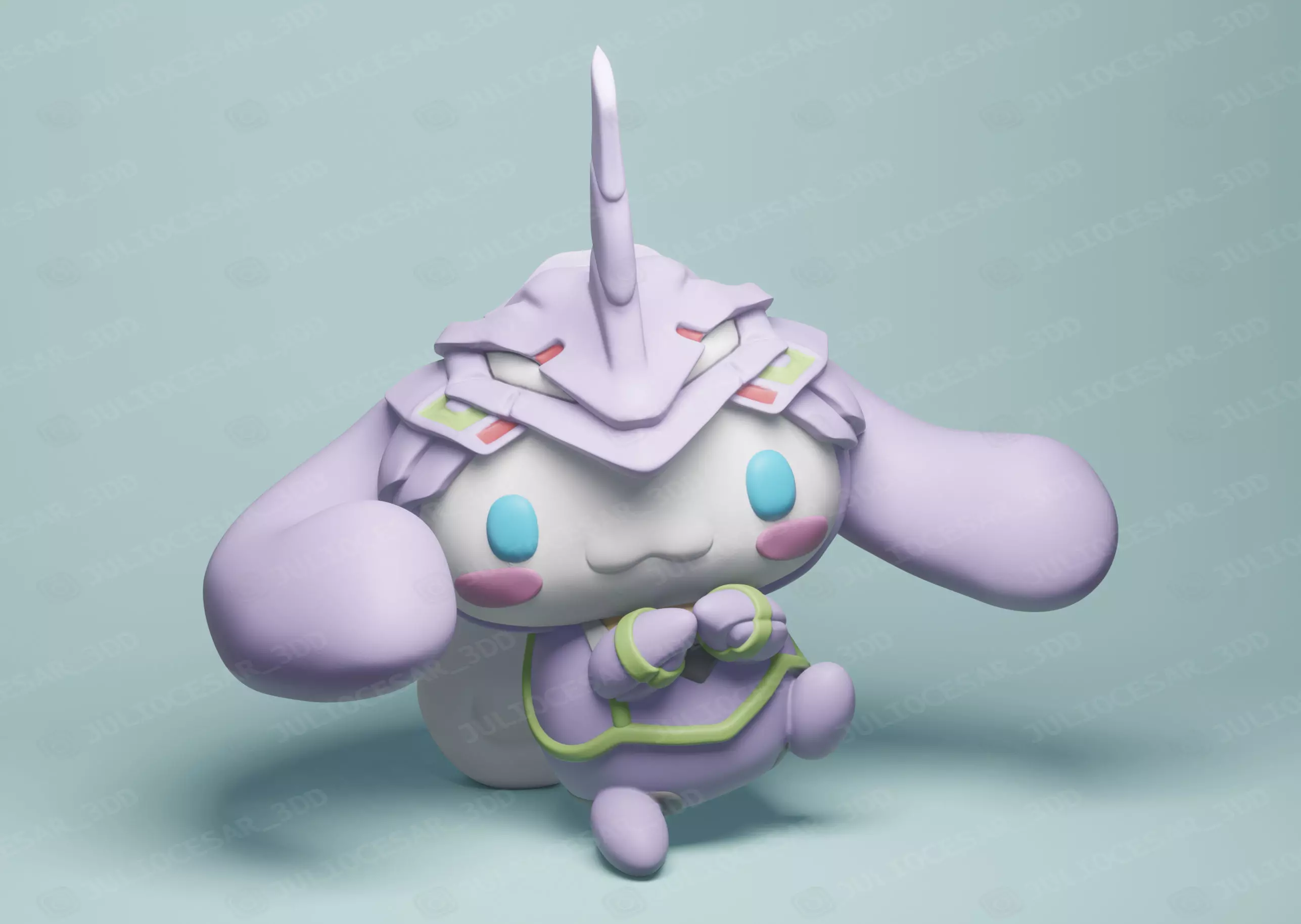 cinnamoroll x Evangelion 3D print model_0