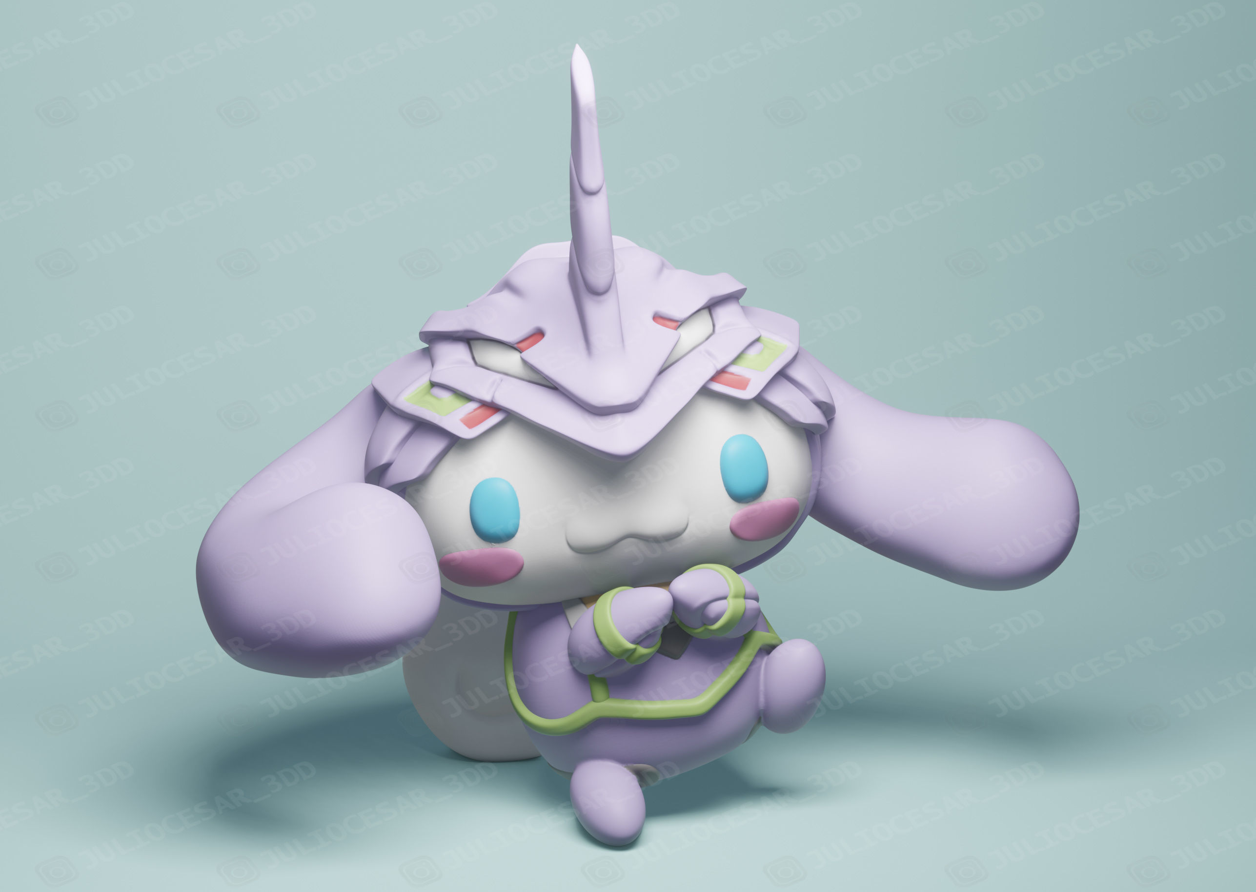 cinnamoroll x Evangelion 3D print model_10