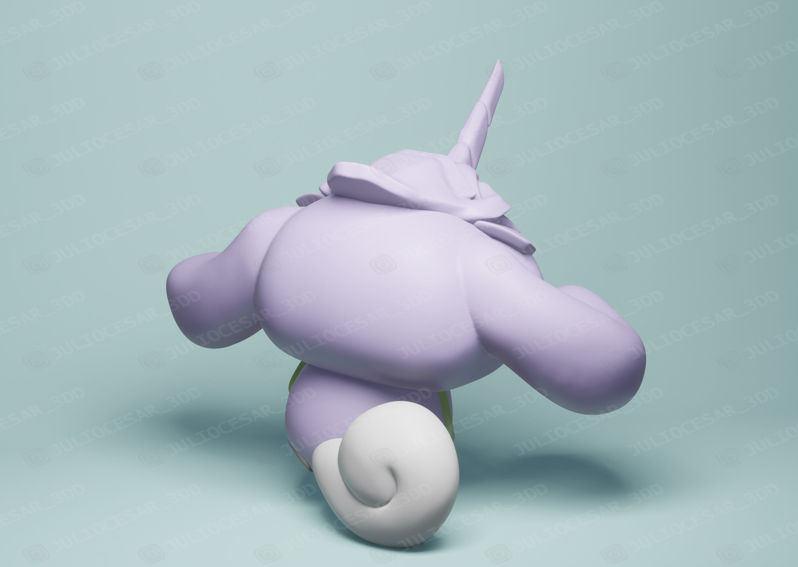 cinnamoroll x Evangelion 3D print model_13