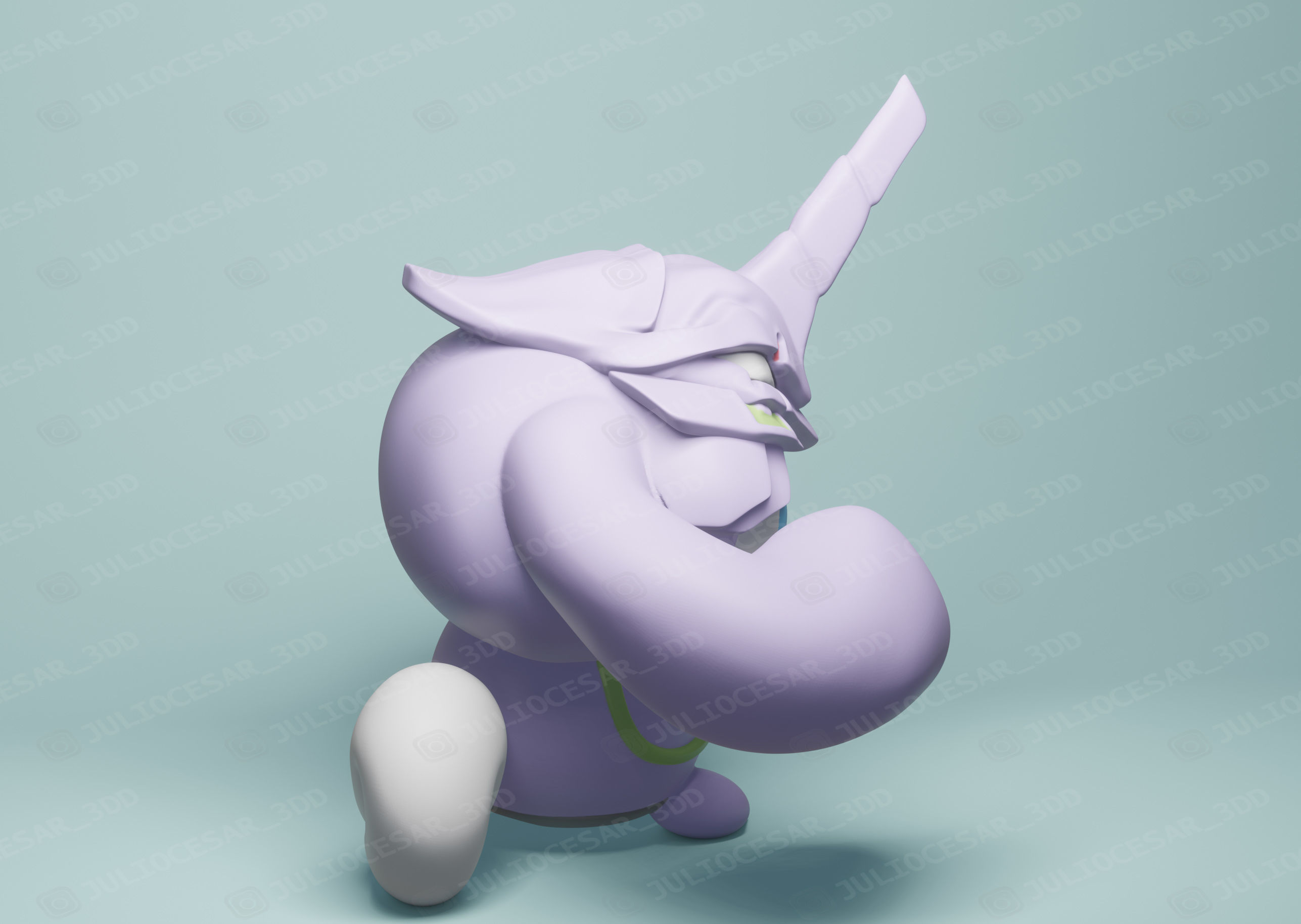 cinnamoroll x Evangelion 3D print model_3