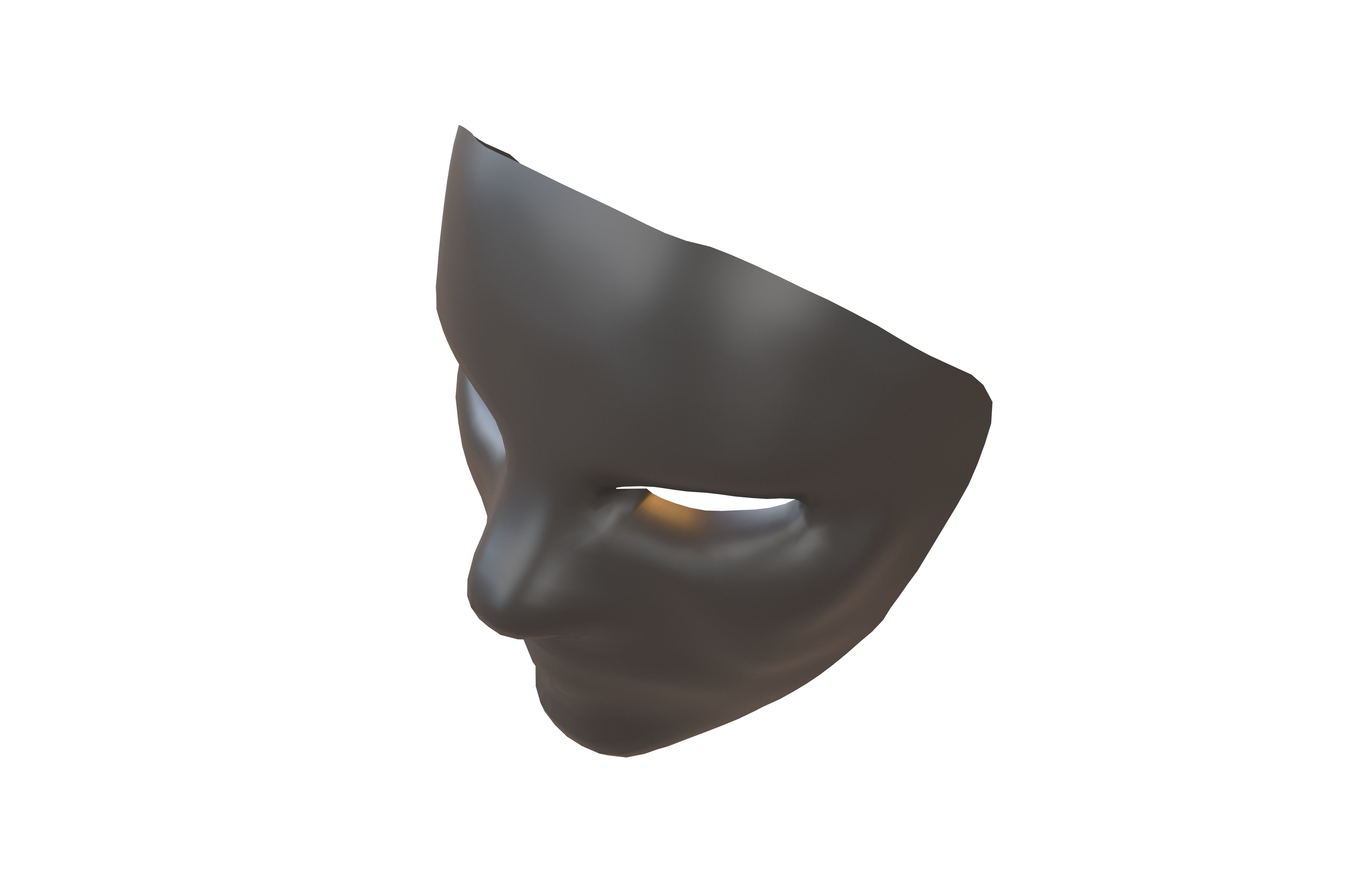 Cosplay Mask V2 004 Low-poly 3D model_3
