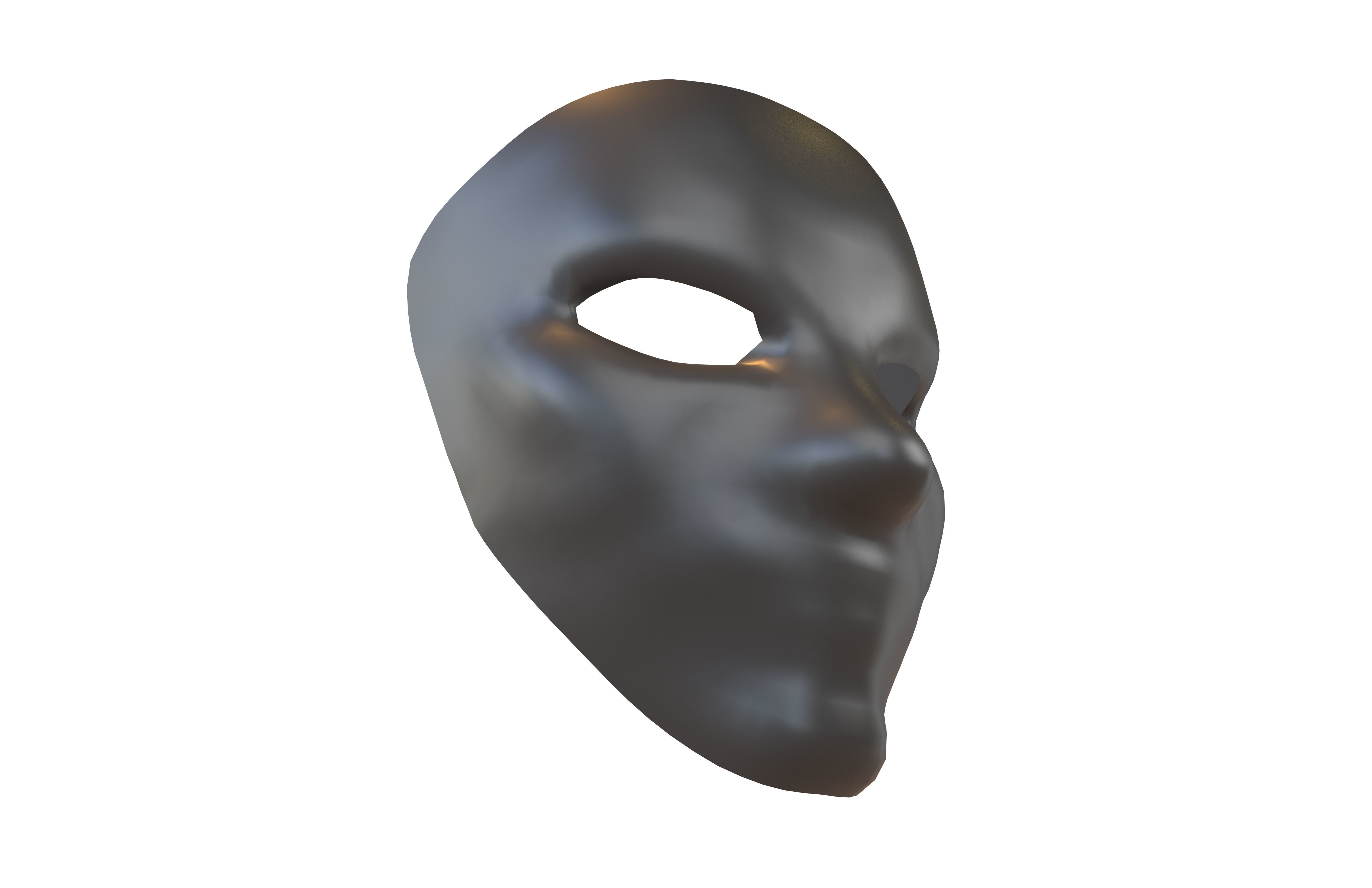 Cosplay Mask V2 004 Low-poly 3D model_2