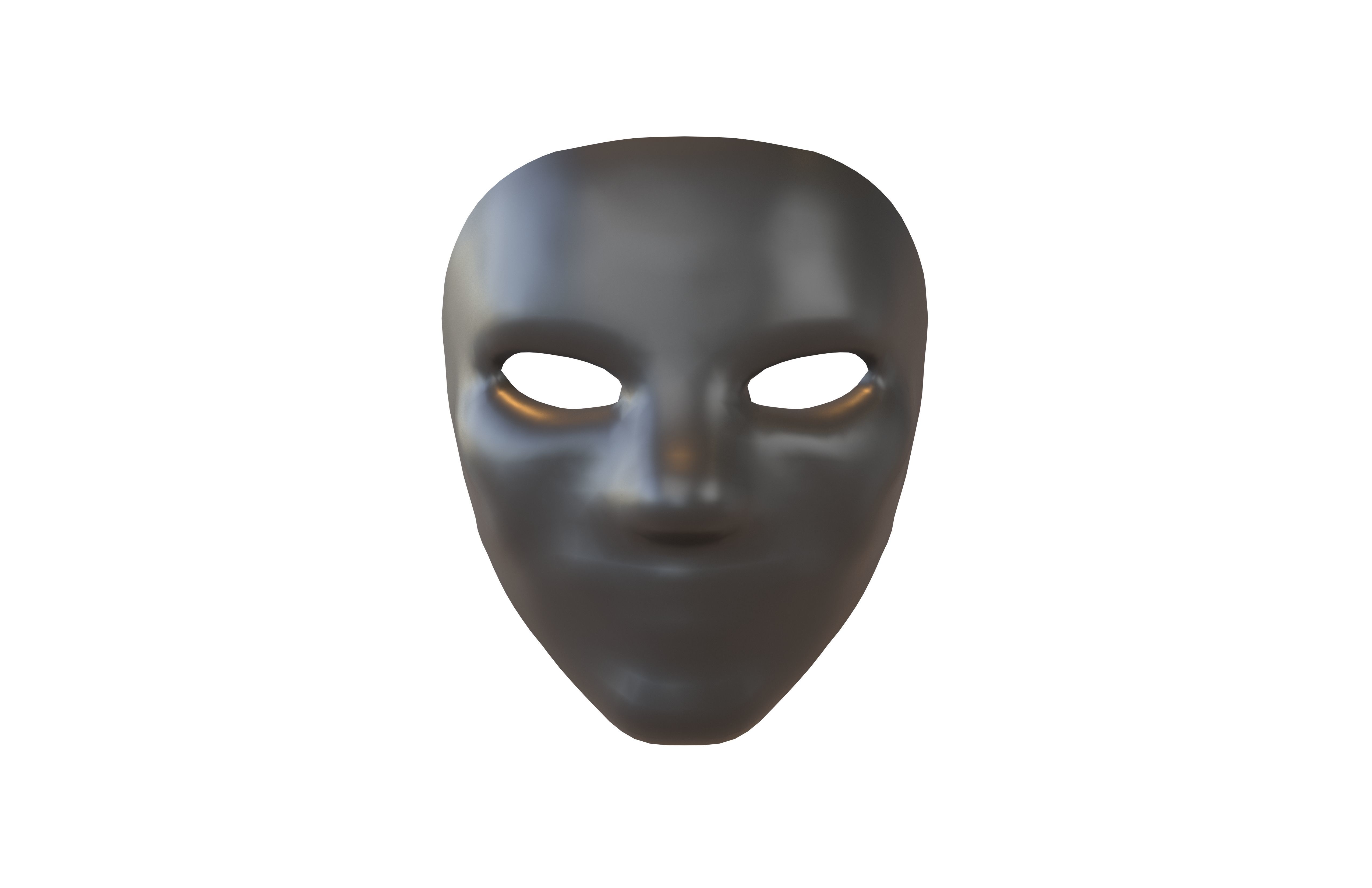 Cosplay Mask V2 004 Low-poly 3D model_1