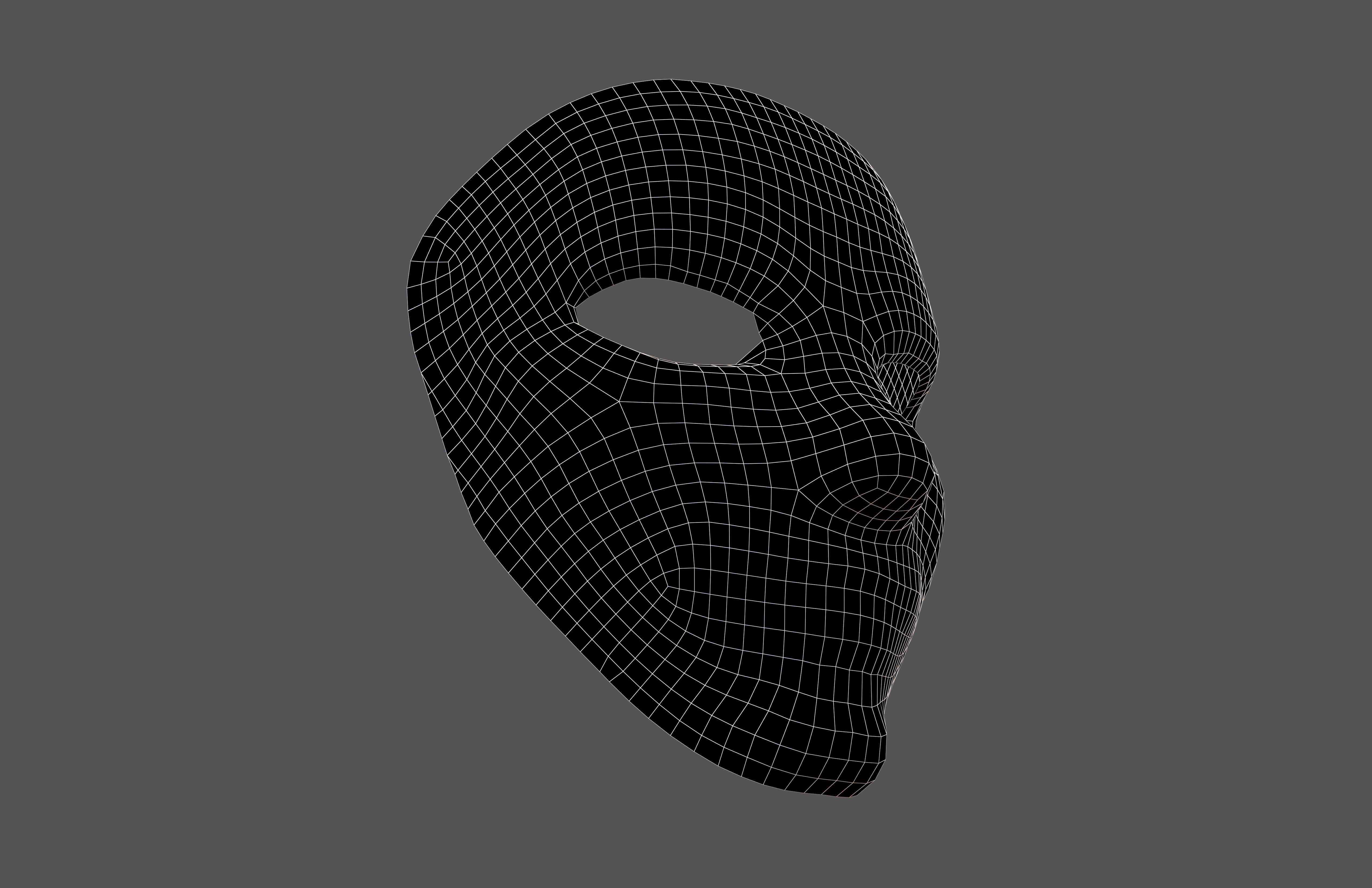 Cosplay Mask V2 004 Low-poly 3D model_5