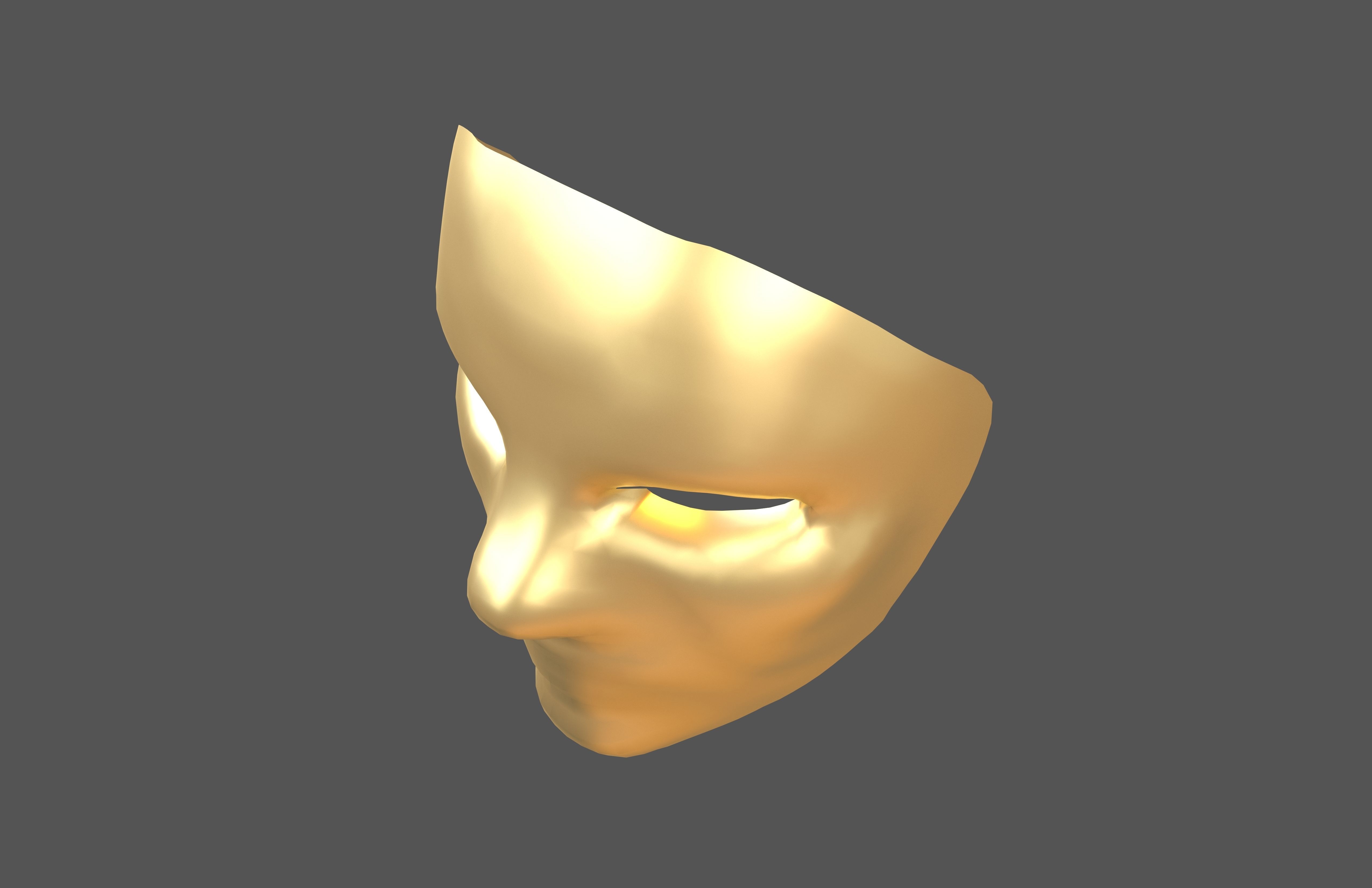 Cosplay Mask V2 005 Low-poly 3D model_2