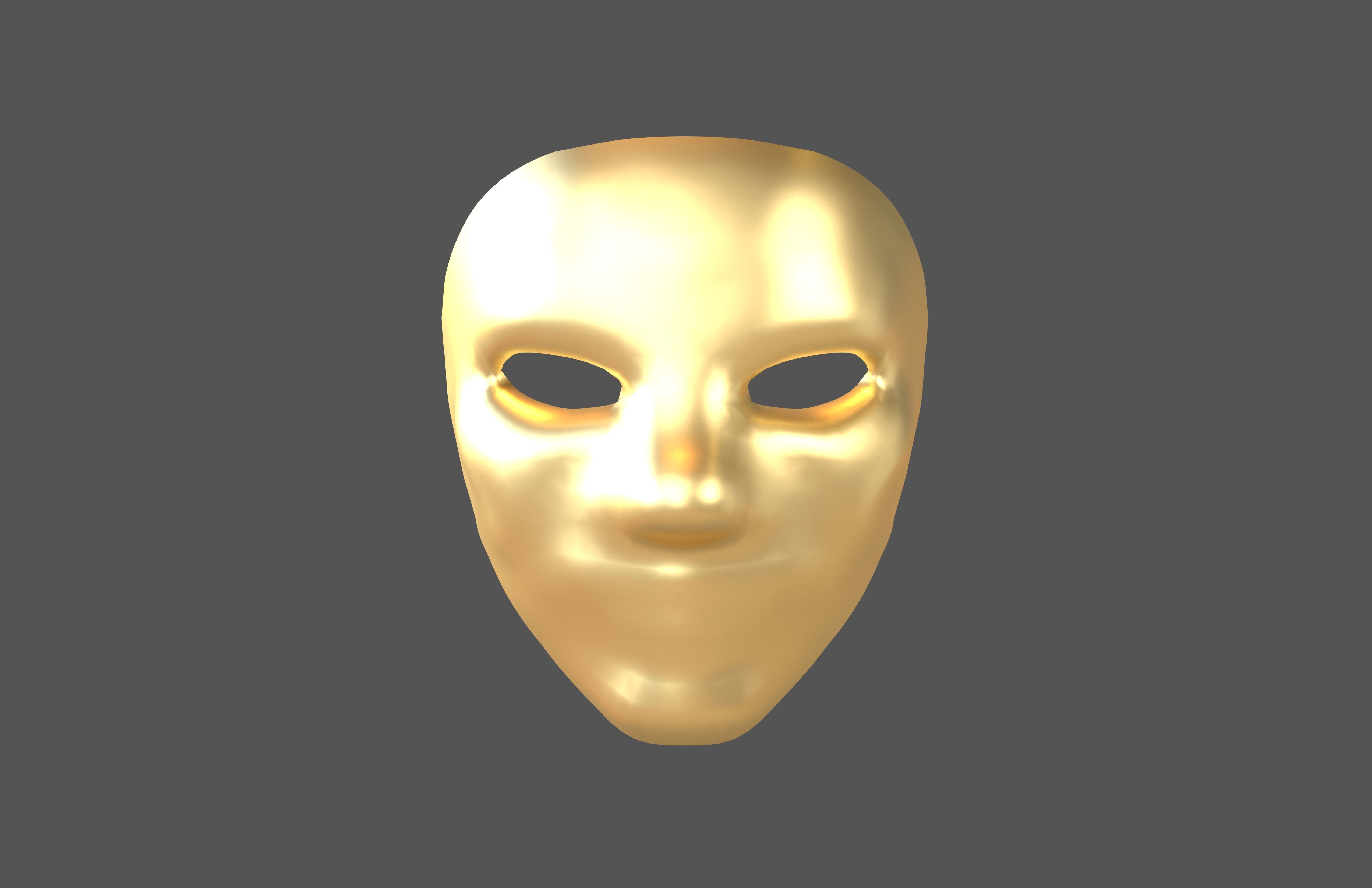 Cosplay Mask V2 005 Low-poly 3D model_1