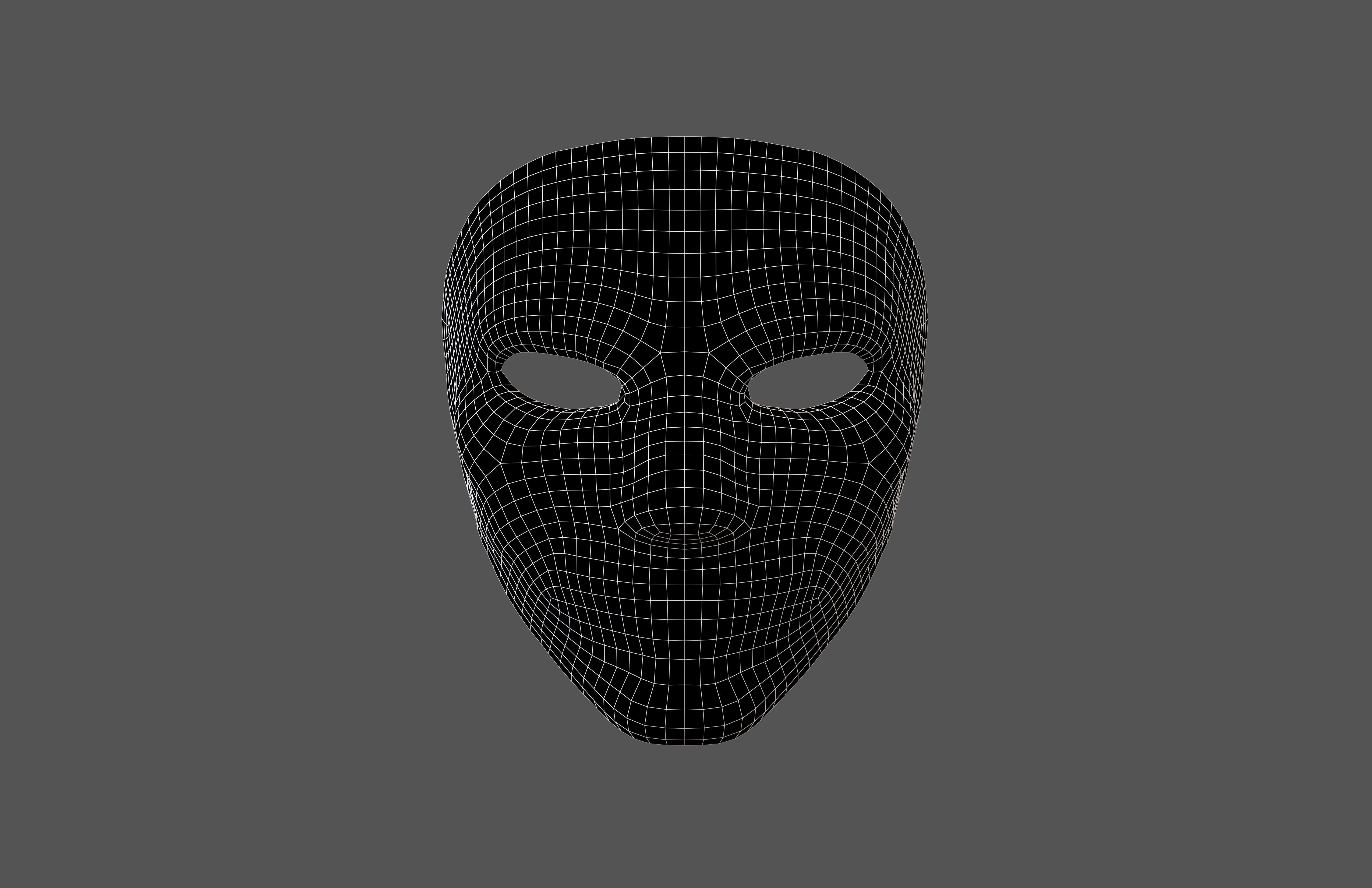Cosplay Mask V2 005 Low-poly 3D model_7
