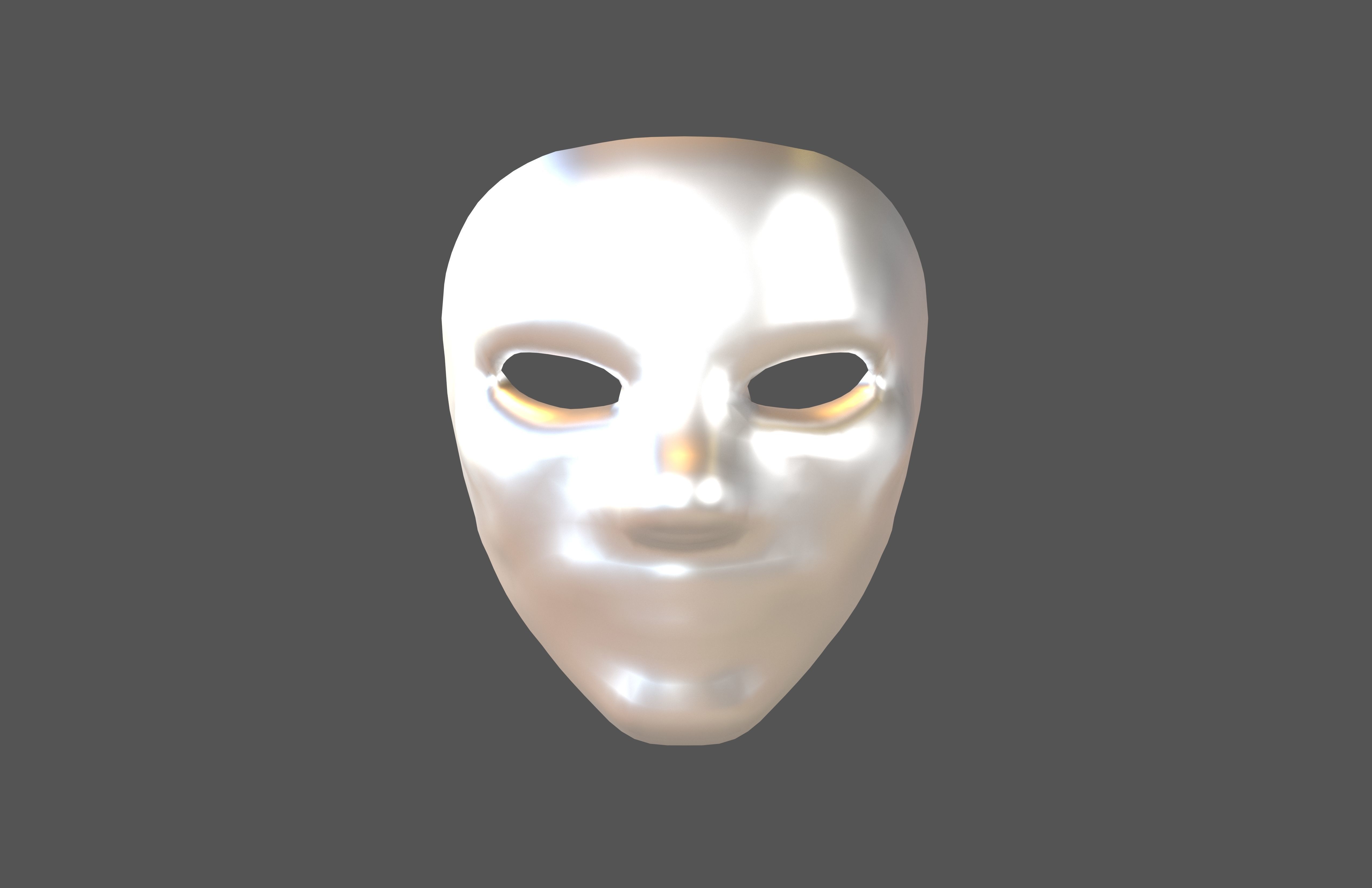 Cosplay Mask V2 006 Low-poly 3D model_2