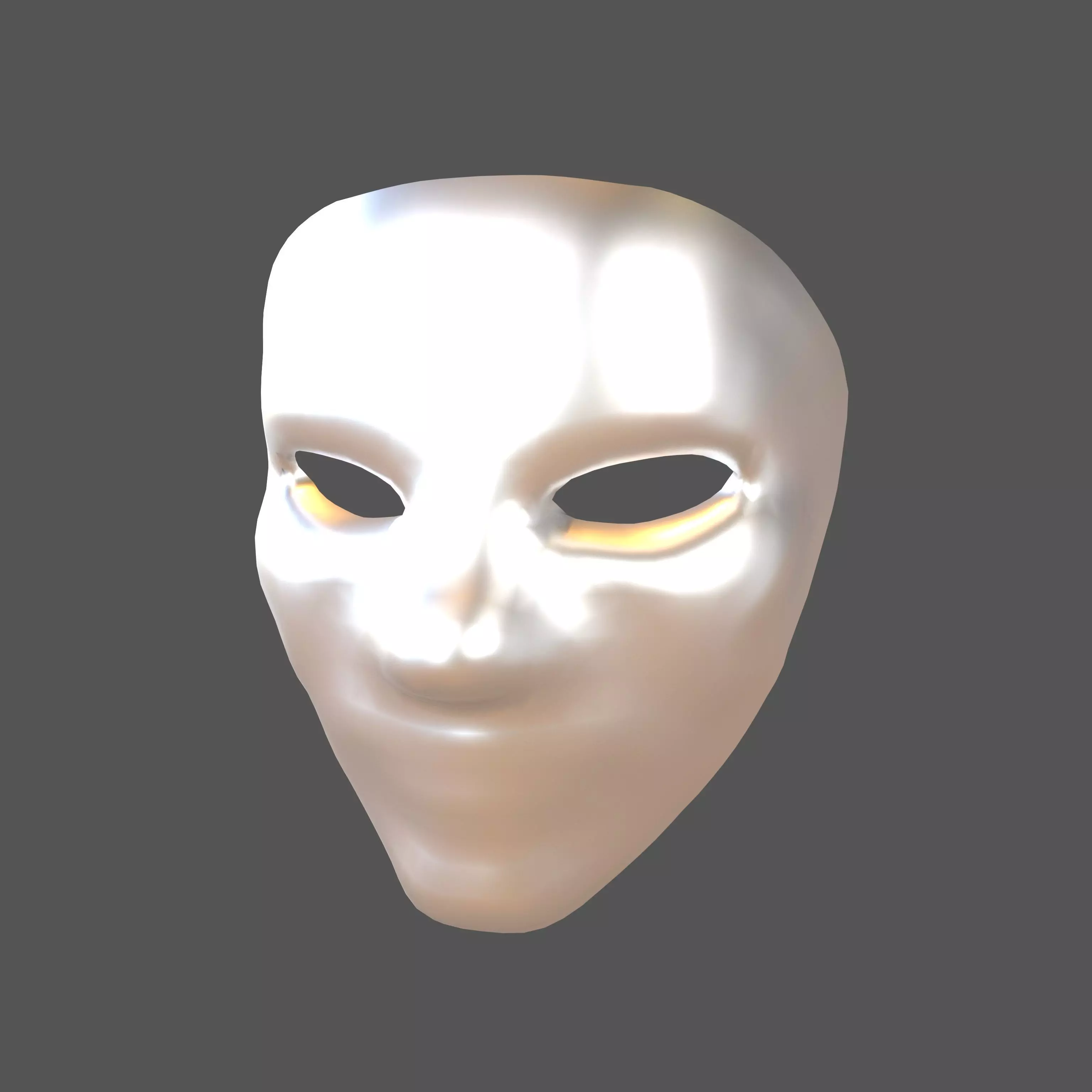 Cosplay Mask V2 006 Low-poly 3D model_0