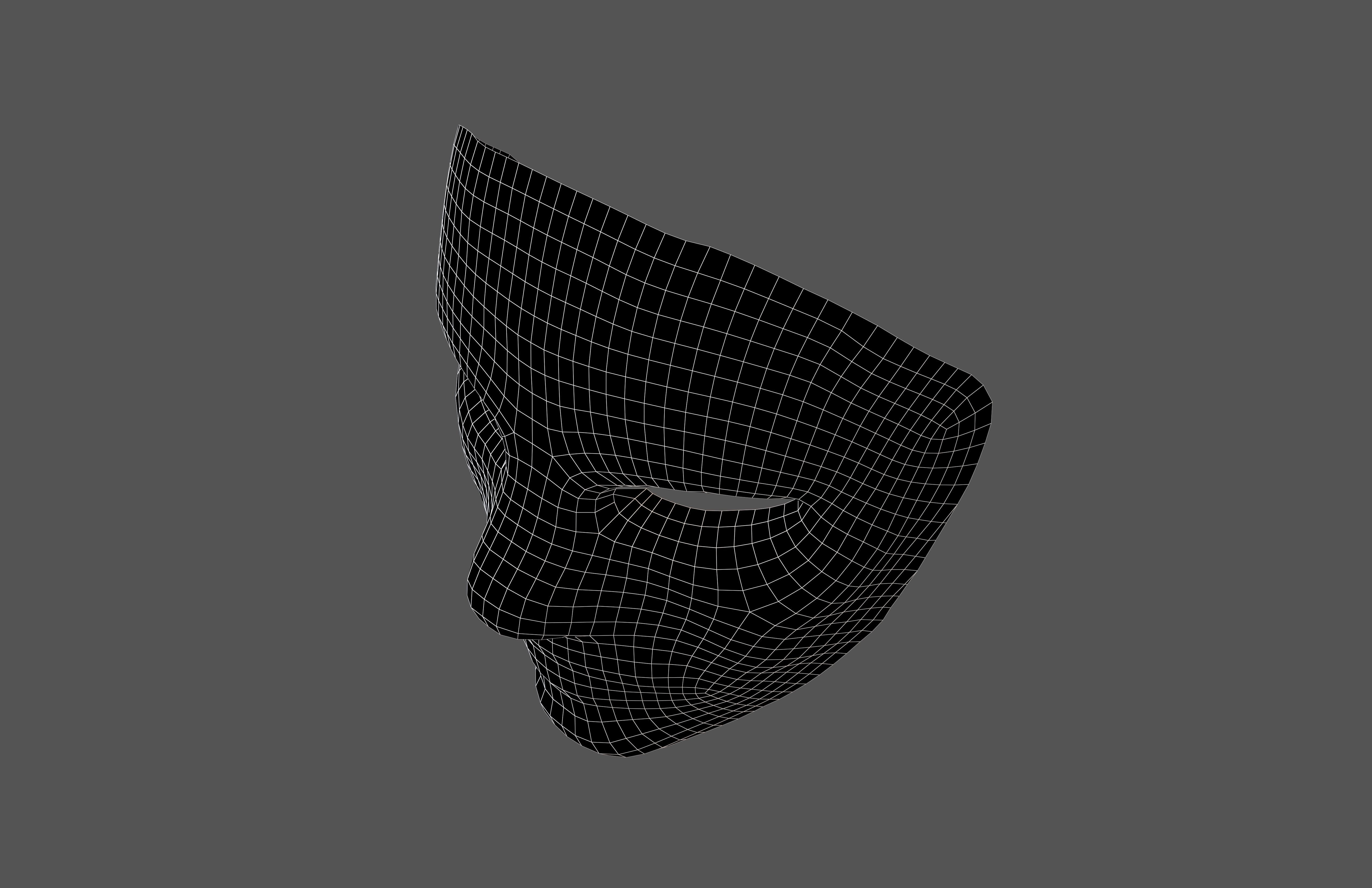 Cosplay Mask V2 006 Low-poly 3D model_4