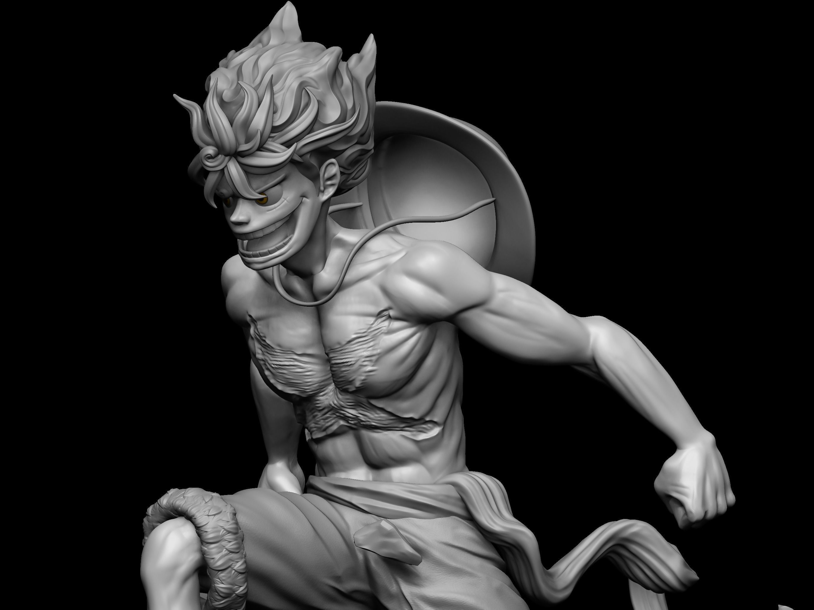 Monkey D Luffy Gear 5 - 3D Print Model 3D print model_2