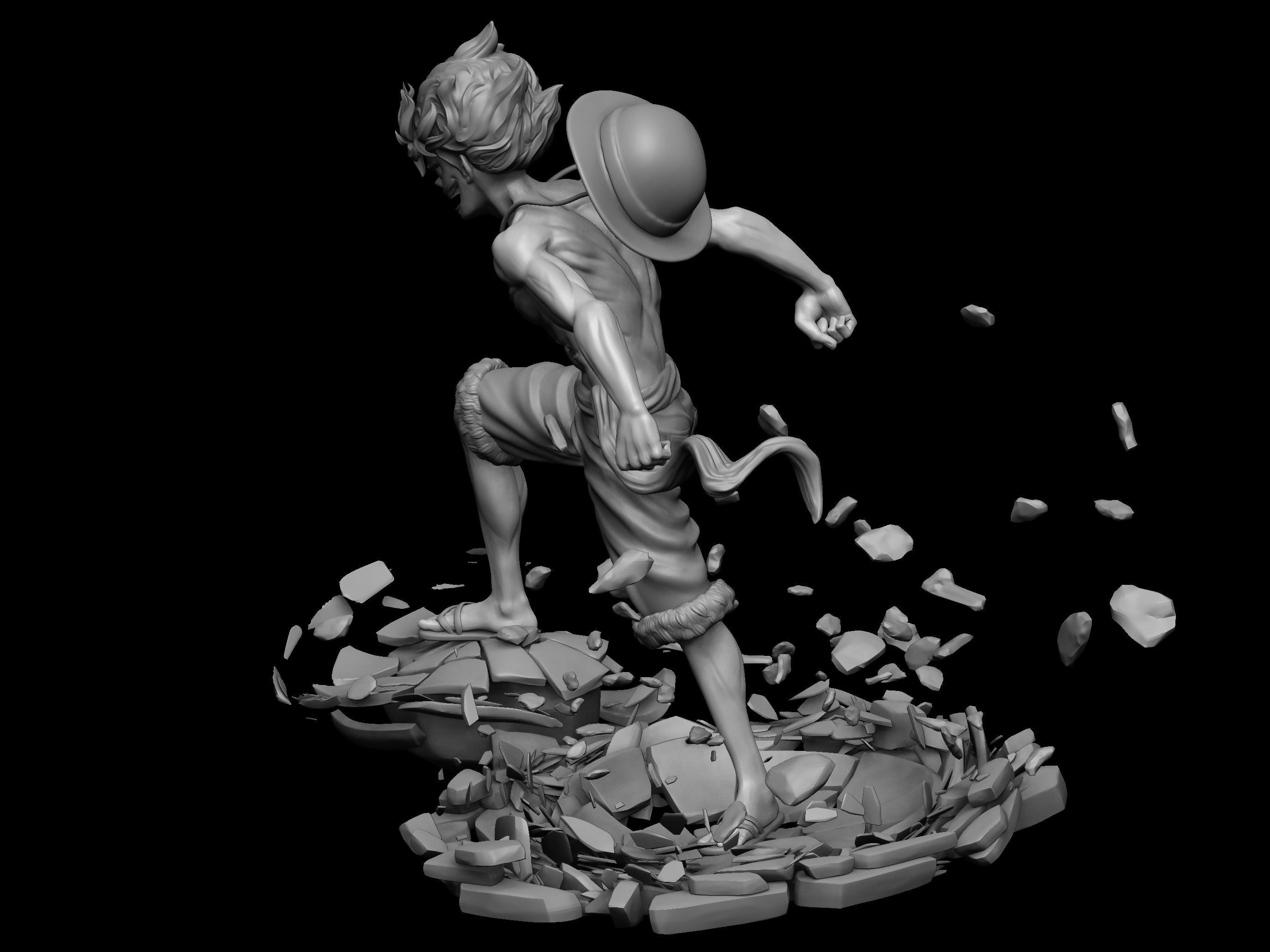 Monkey D Luffy Gear 5 - 3D Print Model 3D print model_6