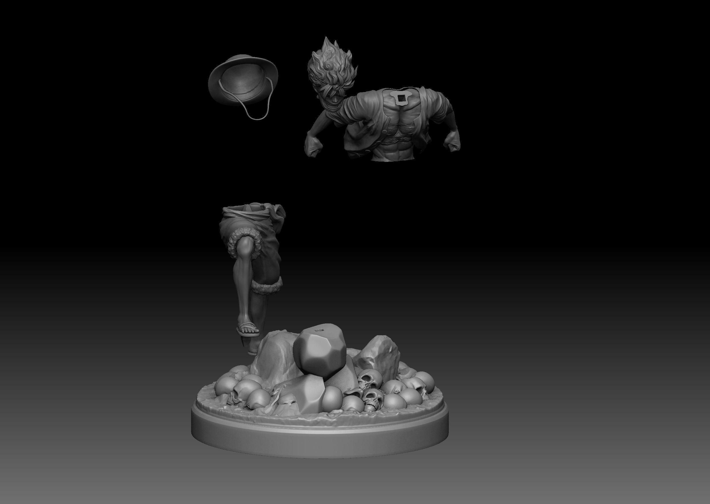 Monkey D Luffy Gear 5 - 3D Print Model 3D print model_3