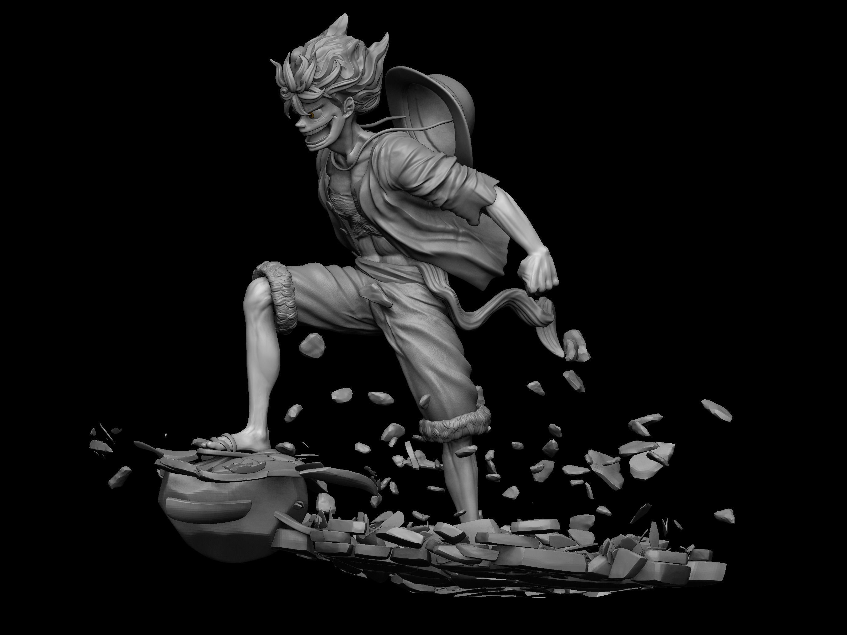 Monkey D Luffy Gear 5 - 3D Print Model 3D print model_4