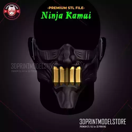 Ninja Kamui Zai Mask - Oni Samurai Cosplay Halloween 3D print model