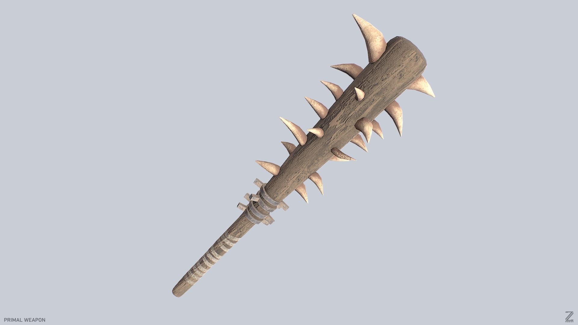 Primal weapon Low-poly 3D model_4