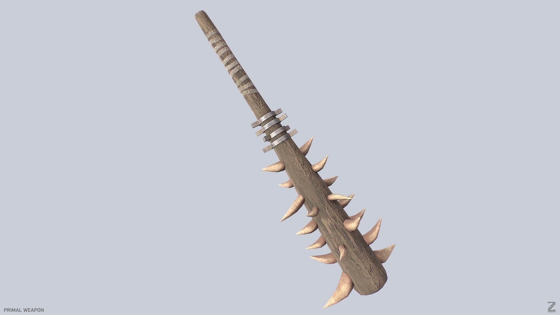 Primal weapon Low-poly 3D model_8