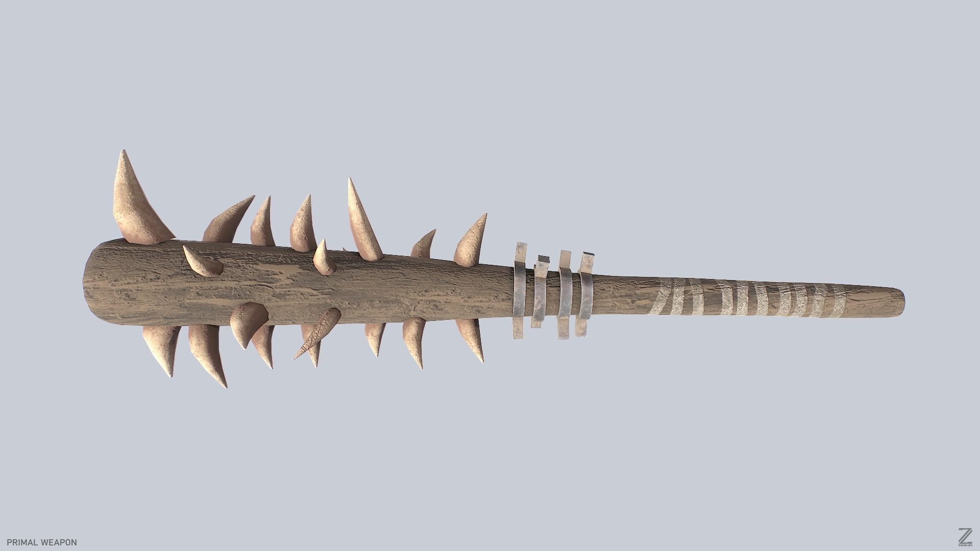 Primal weapon Low-poly 3D model_5